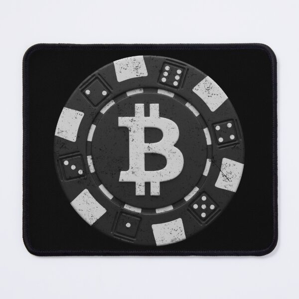 Item preview, Bitcoin Crypto Black Poker Chip Distressed designed and sold by BluecidDesign.