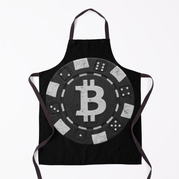 Item preview, Bitcoin Crypto Black Poker Chip Distressed designed and sold by BluecidDesign.