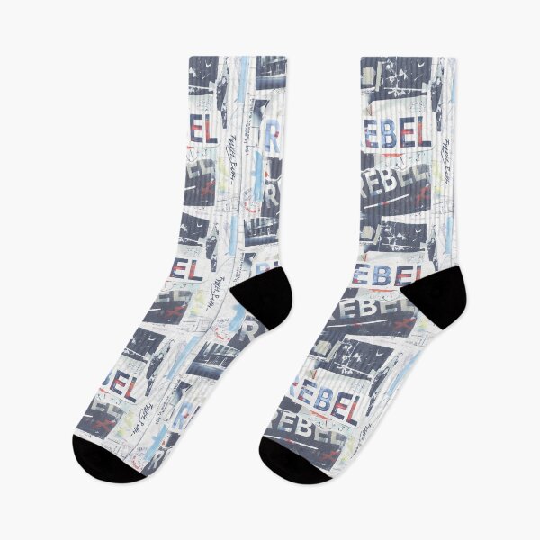 Item preview, Blue Rebel Vintage Grunge Collage Typography Collection Design designed and sold by ART ATTACK ZONE.