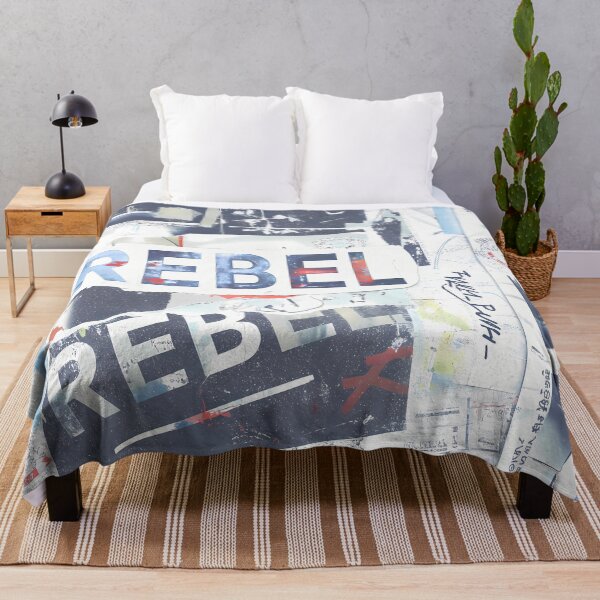 Item preview, Blue Rebel Vintage Grunge Collage Typography Collection Design designed and sold by ART ATTACK ZONE.