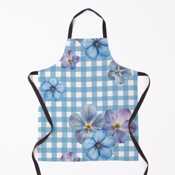 Item preview, Forget me not Gingham designed and sold by Poplartree.