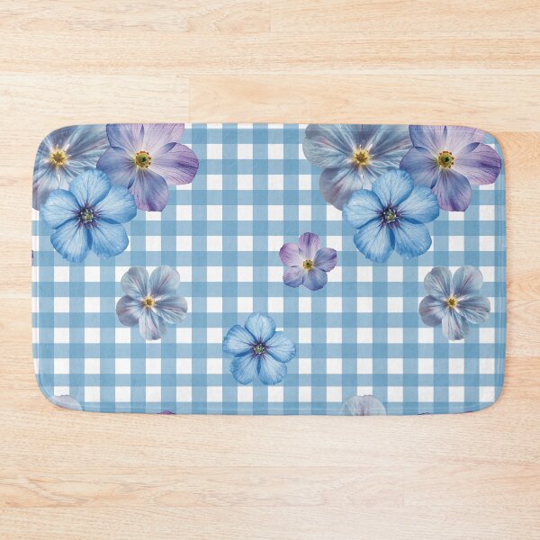 Item preview, Forget me not Gingham  designed and sold by Poplartree.
