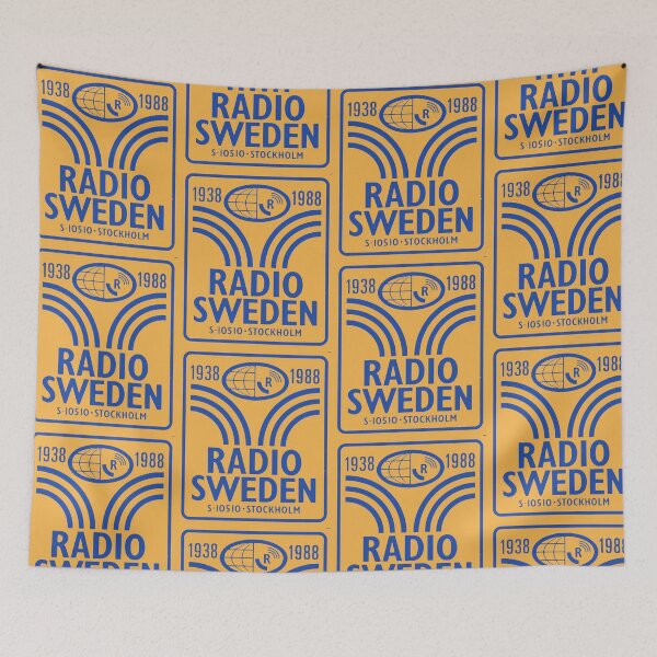 Item preview, Radio Sweden Vintage Broadcast Logo – Stockholm Retro Design (1938–1988) designed and sold by PIXEL POP DESIGNS - Beyond the Norm!.