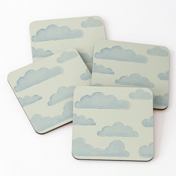 Item preview, Dreamtime Clouds Watercolor Pattern - Tea + Peacock designed and sold by Irene Estelle.