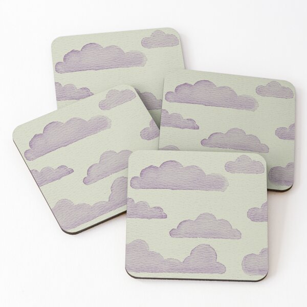 Item preview, Dreamtime Clouds Watercolor Pattern - Tea + Plum designed and sold by Irene Estelle.
