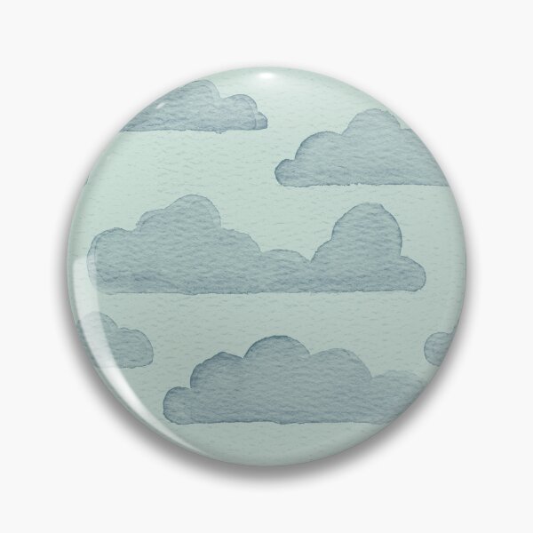 Item preview, Dreamtime Clouds Watercolor Pattern - Mint + Peacock designed and sold by Irene Estelle.
