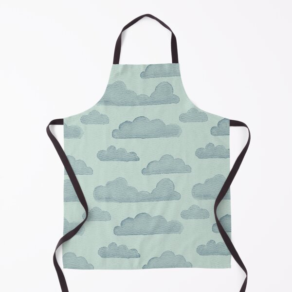 Item preview, Dreamtime Clouds Watercolor Pattern - Mint + Peacock designed and sold by Irene Estelle.
