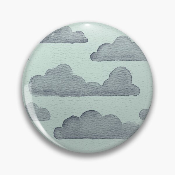 Item preview, Dreamtime Clouds Watercolor Pattern - Mint + Dusk designed and sold by Irene Estelle.
