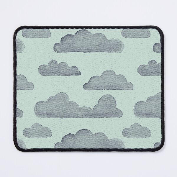 Item preview, Dreamtime Clouds Watercolor Pattern - Mint + Dusk designed and sold by Irene Estelle.