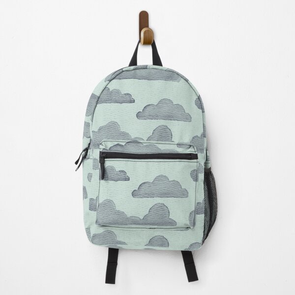 Item preview, Dreamtime Clouds Watercolor Pattern - Mint + Dusk designed and sold by Irene Estelle.