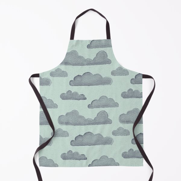 Item preview, Dreamtime Clouds Watercolor Pattern - Mint + Dusk designed and sold by Irene Estelle.