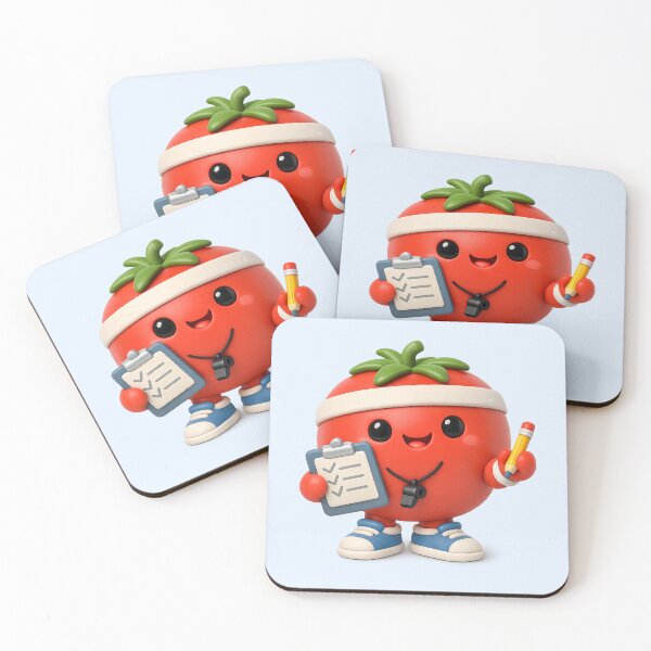 Item preview, Cute Tomato Trainer | Kawaii Fitness Coach 3D Cartoon Character designed and sold by Moons Studio.