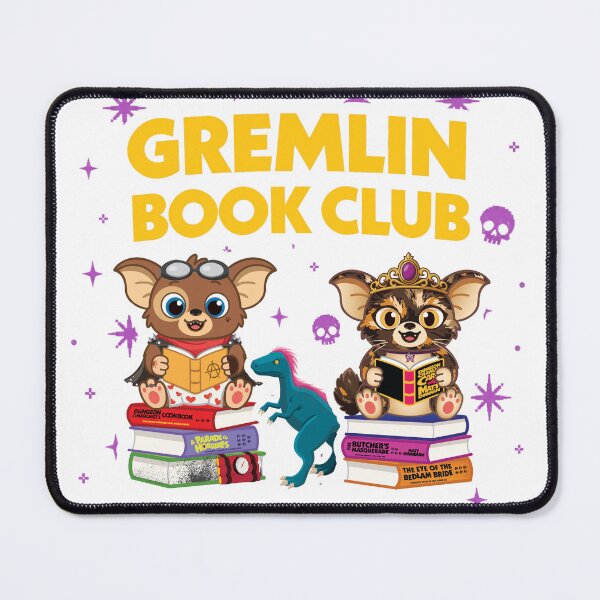 Item preview, Gremlin Book Club - DCC (White Outline) designed and sold by ChollaGirl.