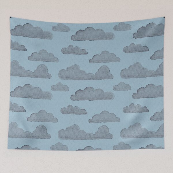 Item preview, Dreamtime Clouds Watercolor Pattern - Sky + Dusk designed and sold by Irene Estelle.