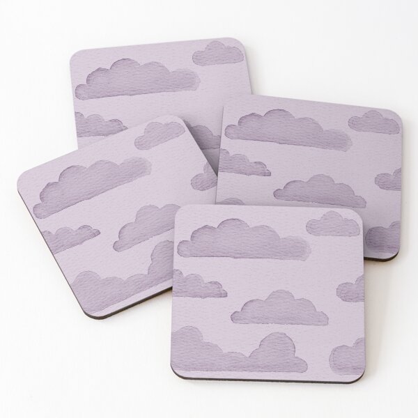 Item preview, Dreamtime Clouds Watercolor Pattern - Dust + Plum designed and sold by Irene Estelle.