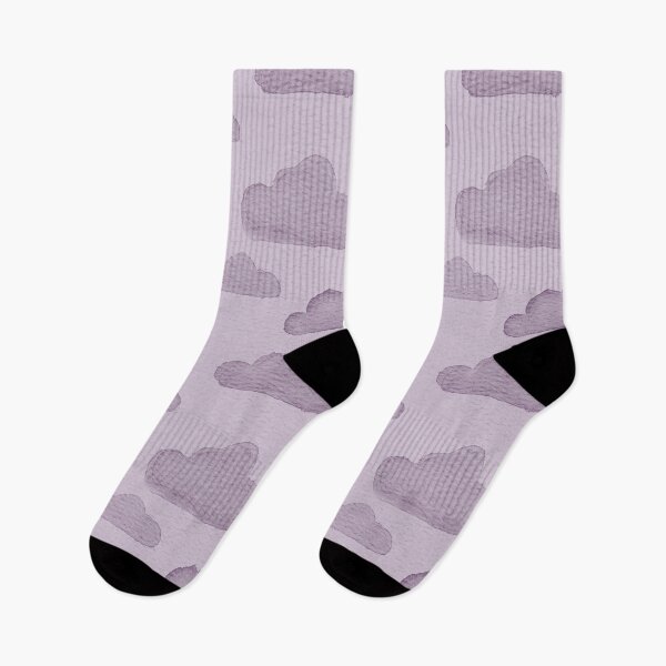Item preview, Dreamtime Clouds Watercolor Pattern - Dust + Plum designed and sold by Irene Estelle.