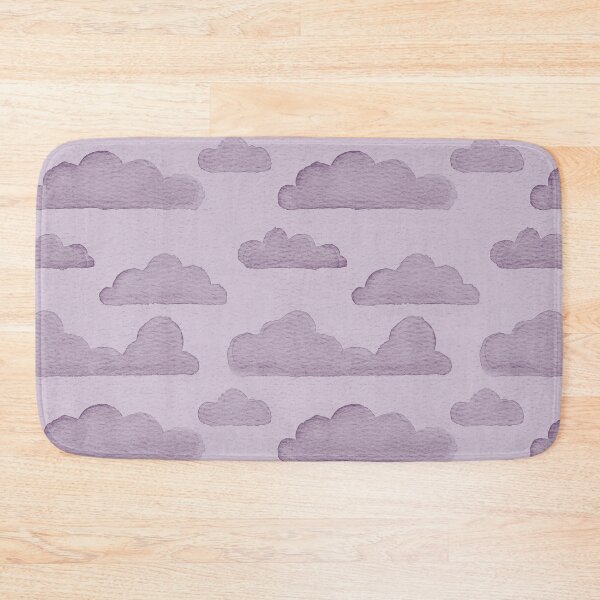 Item preview, Dreamtime Clouds Watercolor Pattern - Dust + Plum designed and sold by Irene Estelle.