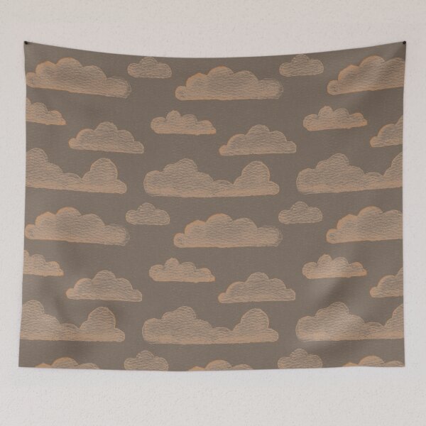 Item preview, Dreamtime Clouds Watercolor Pattern - Earth + Rust designed and sold by Irene Estelle.
