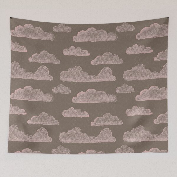Item preview, Dreamtime Clouds Watercolor Pattern - Earth + Rose designed and sold by Irene Estelle.