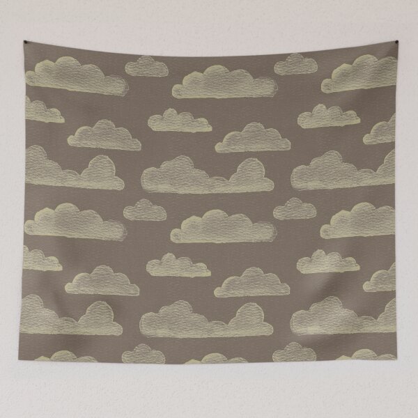 Item preview, Dreamtime Clouds Watercolor Pattern - Earth + Gold designed and sold by Irene Estelle.