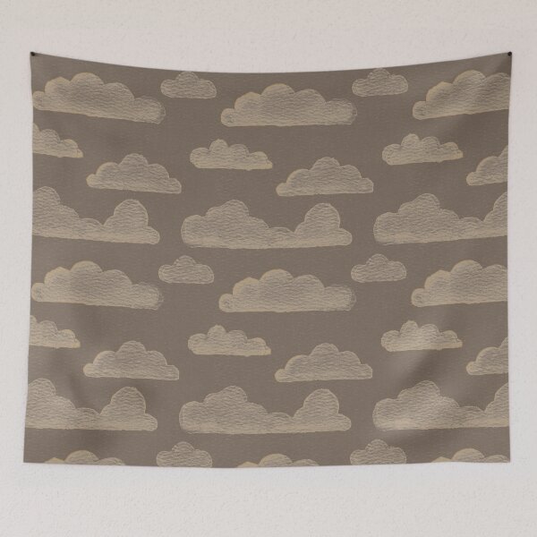 Item preview, Dreamtime Clouds Watercolor Pattern - Earth + Fawn designed and sold by Irene Estelle.