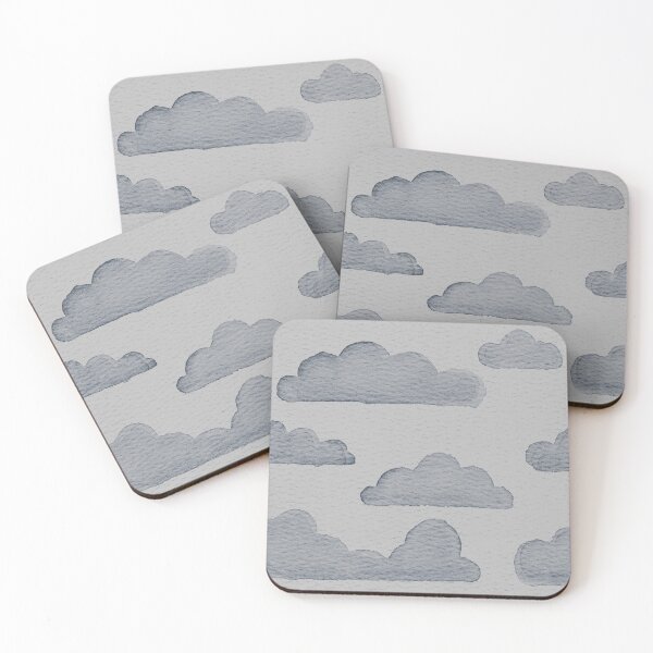 Item preview, Dreamtime Clouds Watercolor Pattern - Fog + Dusk designed and sold by Irene Estelle.