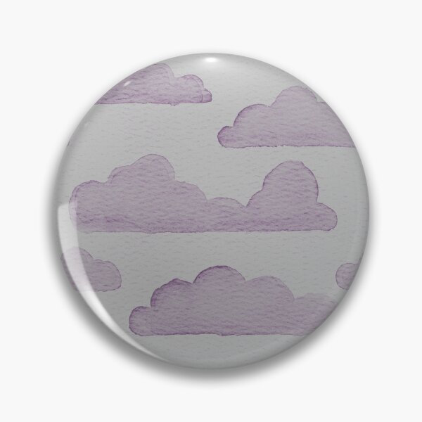 Item preview, Dreamtime Clouds Watercolor Pattern - Fog + Plum designed and sold by Irene Estelle.