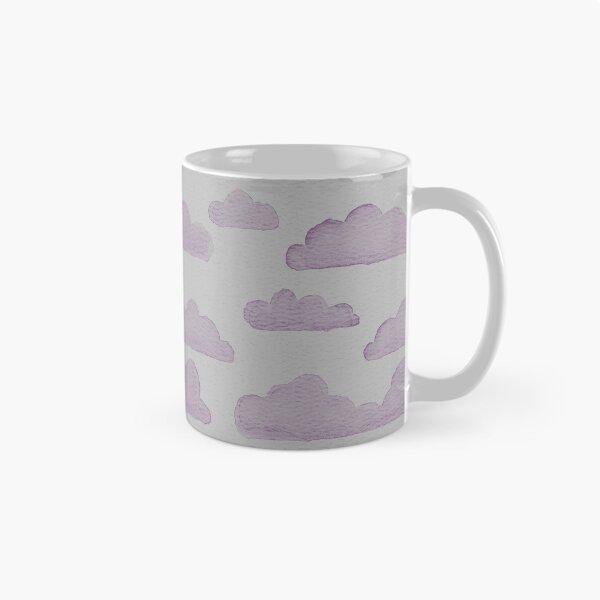 Item preview, Dreamtime Clouds Watercolor Pattern - Fog + Plum designed and sold by Irene Estelle.