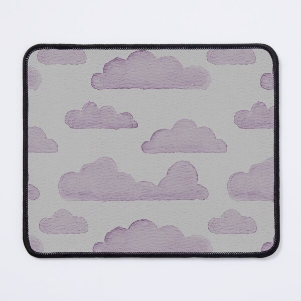 Item preview, Dreamtime Clouds Watercolor Pattern - Fog + Plum designed and sold by Irene Estelle.