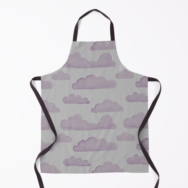 Item preview, Dreamtime Clouds Watercolor Pattern - Fog + Plum designed and sold by Irene Estelle.