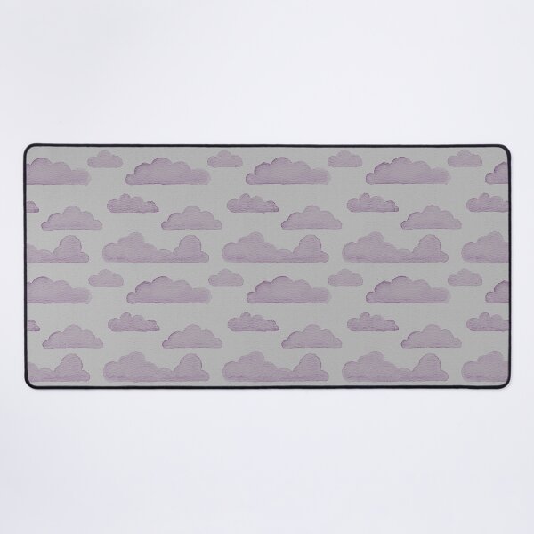 Item preview, Dreamtime Clouds Watercolor Pattern - Fog + Plum designed and sold by Irene Estelle.