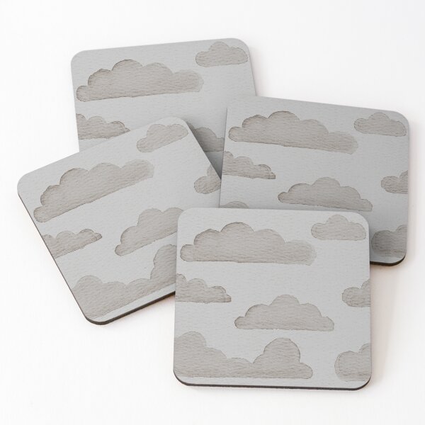Item preview, Dreamtime Clouds Watercolor Pattern - Fog + Earth designed and sold by Irene Estelle.