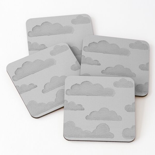 Item preview, Dreamtime Clouds Watercolor Pattern - Fog + Earth designed and sold by Irene Estelle.