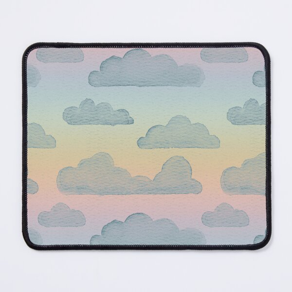 Item preview, Dreamtime Clouds Watercolor Pattern - Rainbow Sorbet + Peacock designed and sold by Irene Estelle.