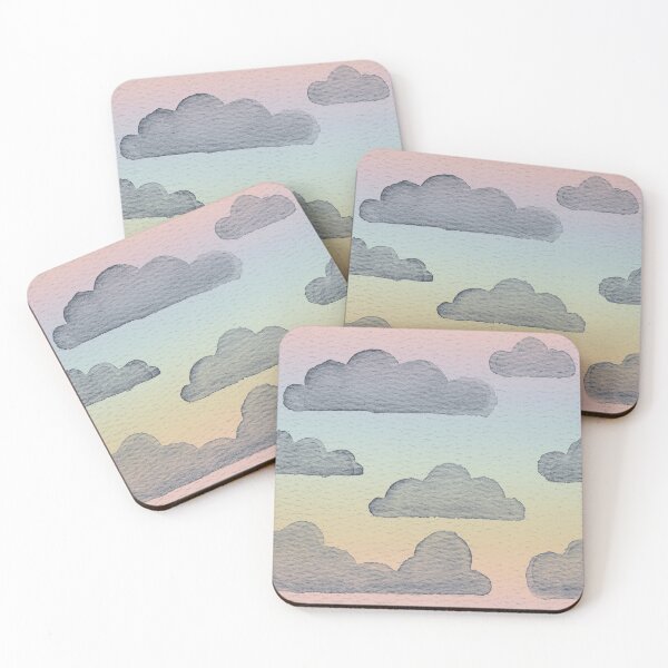 Item preview, Dreamtime Clouds Watercolor Pattern - Rainbow Sorbet + Dusk designed and sold by Irene Estelle.