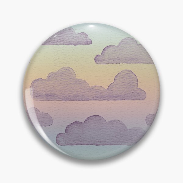 Item preview, Dreamtime Clouds Watercolor Pattern - Rainbow Sorbet + Plum designed and sold by Irene Estelle.