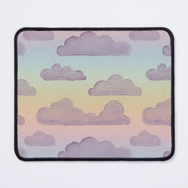 Item preview, Dreamtime Clouds Watercolor Pattern - Rainbow Sorbet + Plum designed and sold by Irene Estelle.