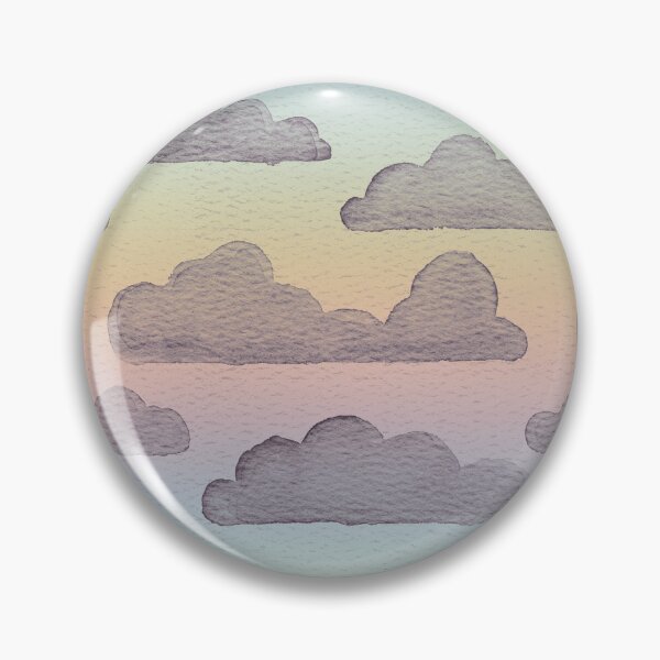 Item preview, Dreamtime Clouds Watercolor Pattern - Rainbow Sorbet + Fig designed and sold by Irene Estelle.