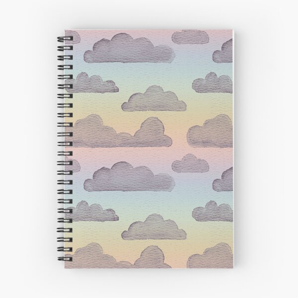 Item preview, Dreamtime Clouds Watercolor Pattern - Rainbow Sorbet + Fig designed and sold by Irene Estelle.