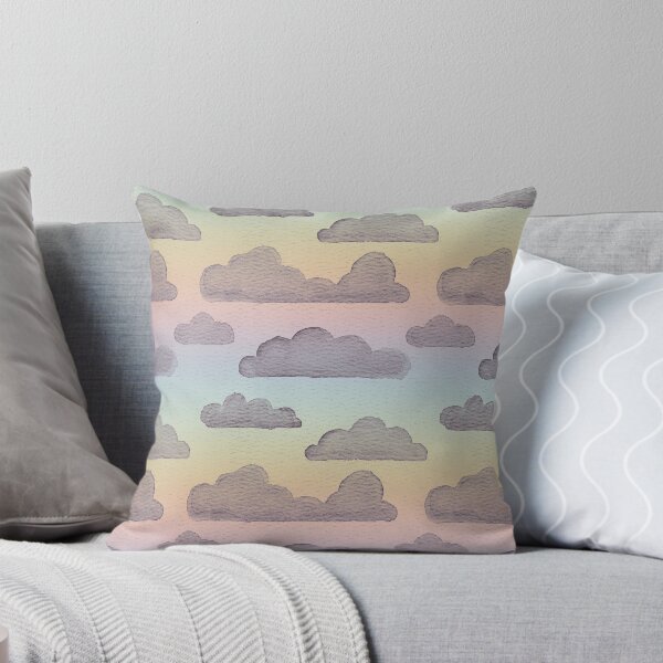 Item preview, Dreamtime Clouds Watercolor Pattern - Rainbow Sorbet + Fig designed and sold by Irene Estelle.