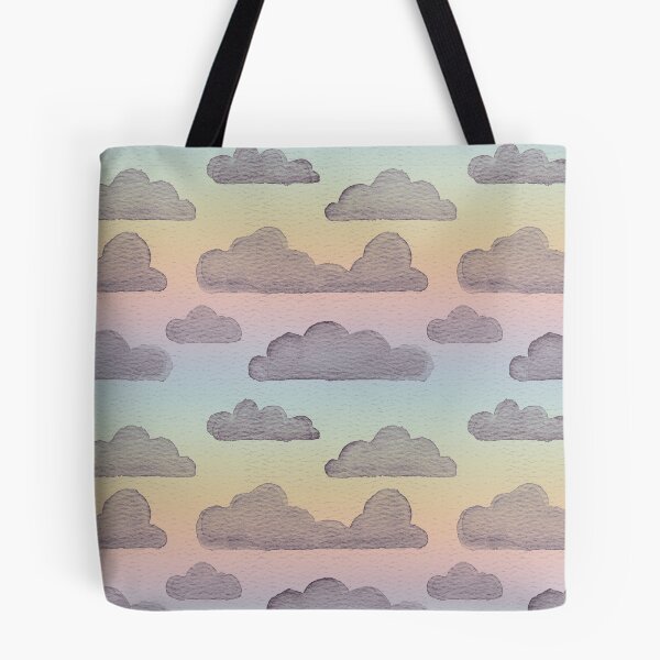 Item preview, Dreamtime Clouds Watercolor Pattern - Rainbow Sorbet + Fig designed and sold by Irene Estelle.