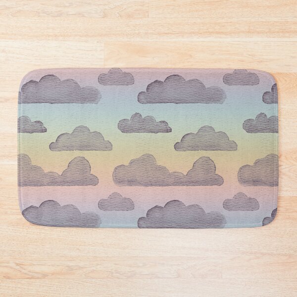 Item preview, Dreamtime Clouds Watercolor Pattern - Rainbow Sorbet + Fig designed and sold by Irene Estelle.