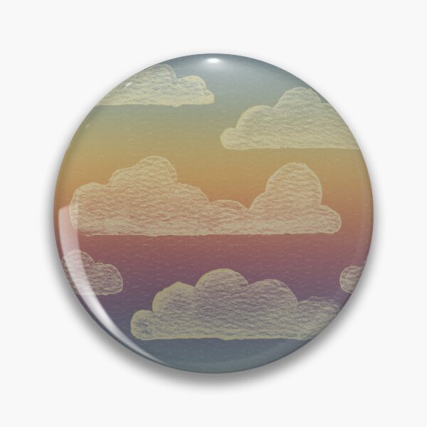 Item preview, Dreamtime Clouds Watercolor Pattern - Rainbow Sunset + Gold designed and sold by Irene Estelle.