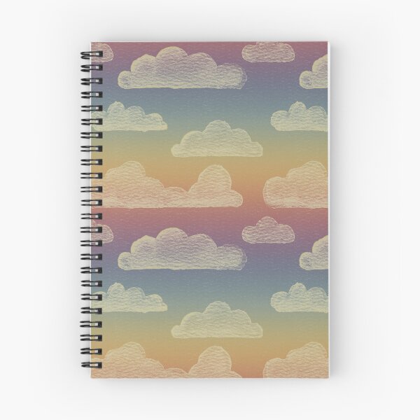 Item preview, Dreamtime Clouds Watercolor Pattern - Rainbow Sunset + Gold designed and sold by Irene Estelle.