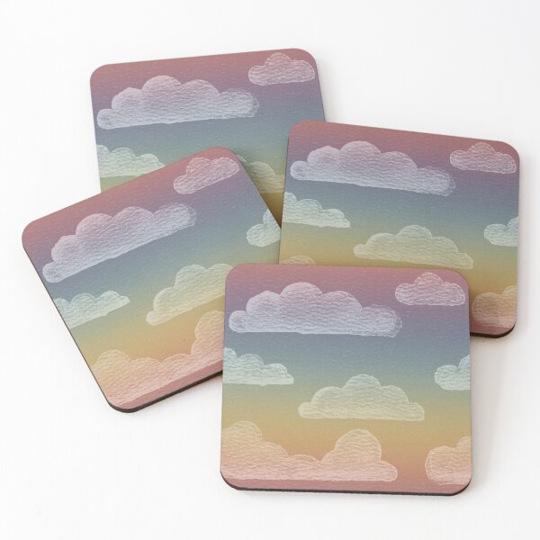 Item preview, Dreamtime Clouds Watercolor Pattern - Rainbow Sunset + Rainbow Sorbet designed and sold by Irene Estelle.
