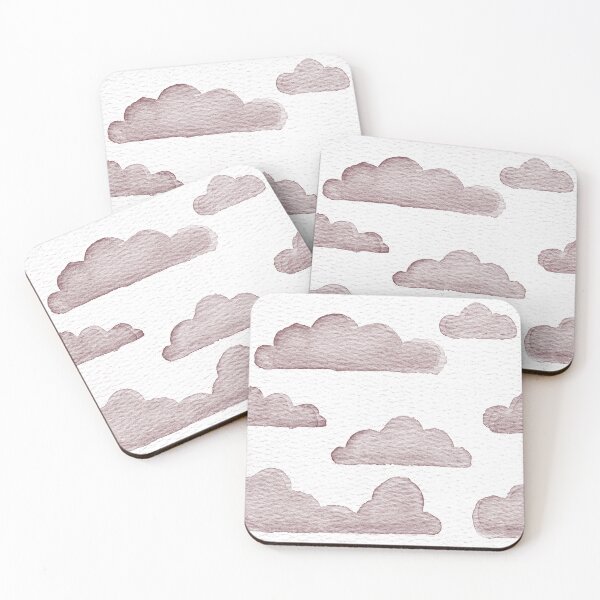 Item preview, Dreamtime Clouds Watercolor Pattern - Snow + Wine designed and sold by Irene Estelle.