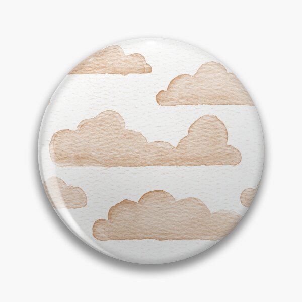 Item preview, Dreamtime Clouds Watercolor Pattern - Snow + Rust designed and sold by Irene Estelle.