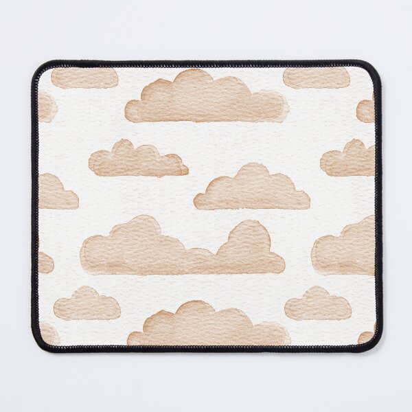 Item preview, Dreamtime Clouds Watercolor Pattern - Snow + Rust designed and sold by Irene Estelle.