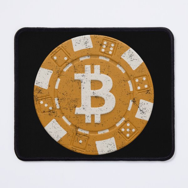 Item preview, Bitcoin Crypto Orange Poker Chip Distressed designed and sold by BluecidDesign.