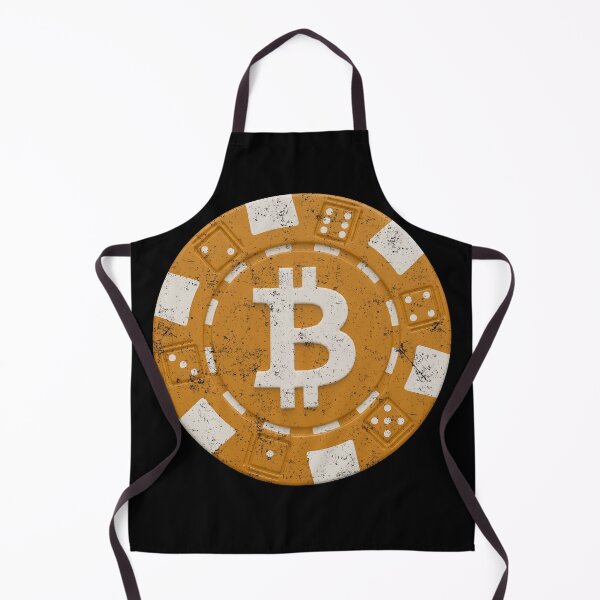Item preview, Bitcoin Crypto Orange Poker Chip Distressed designed and sold by BluecidDesign.